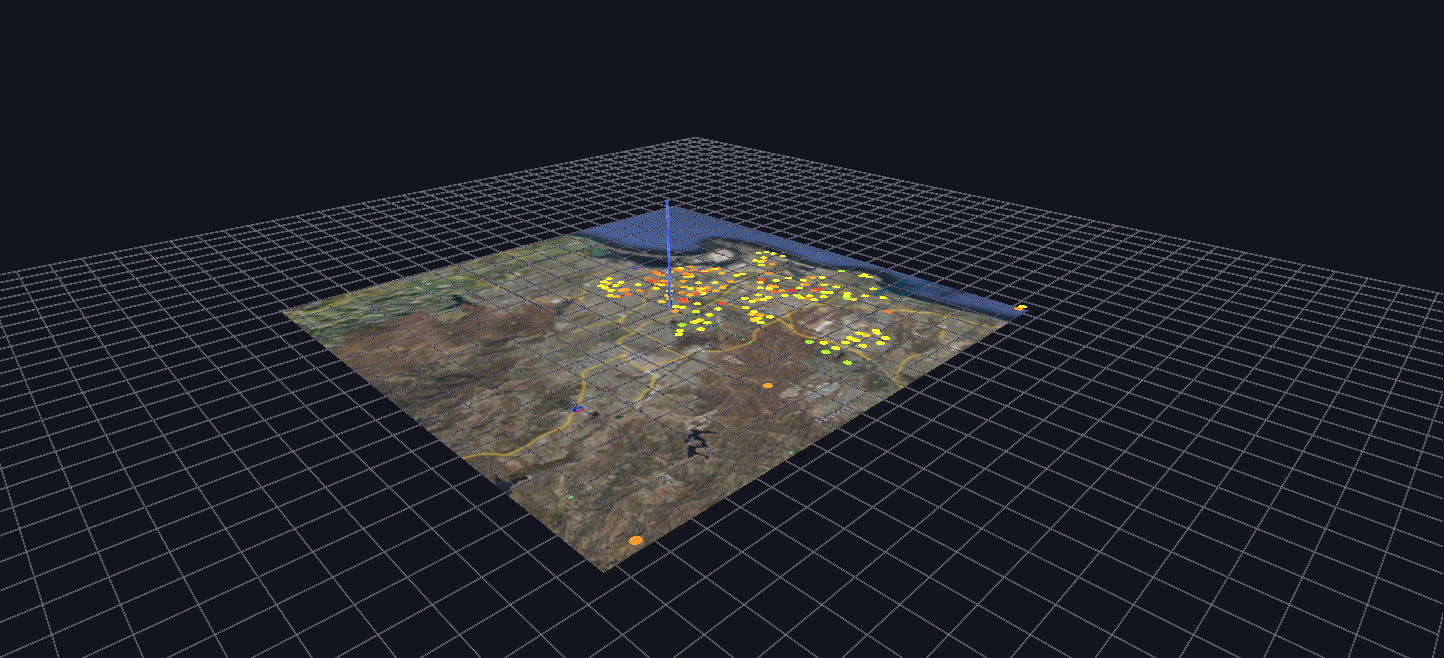 District Heatmap loaded in GlyphViz